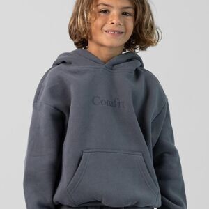 NWT COMFRT Kids Signature hoodie  STEEL GREY size Small